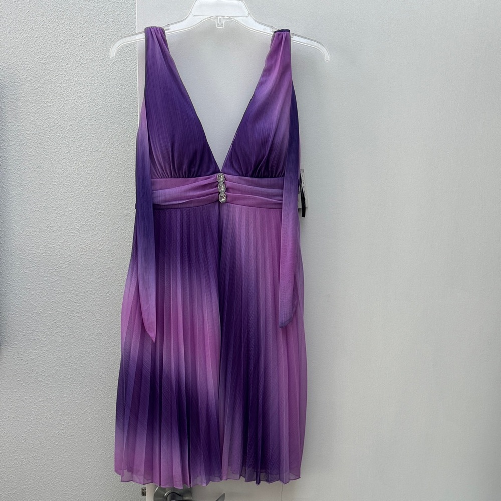 Y2K XOXO Purple Ombre Dress